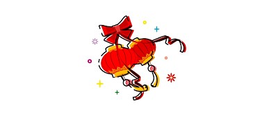 灯笼喜庆原创简笔画