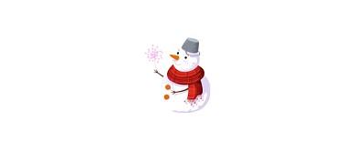 冬季雪人唯美简笔画