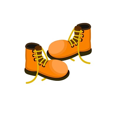 鞋子手绘简约简笔画