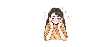 困意卡通女孩简笔画