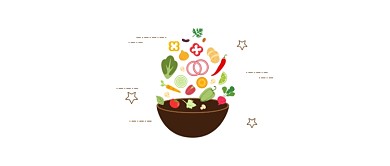 手绘彩色卡通美食简笔画