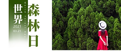世界森林日摄影图宣传公众号首图
