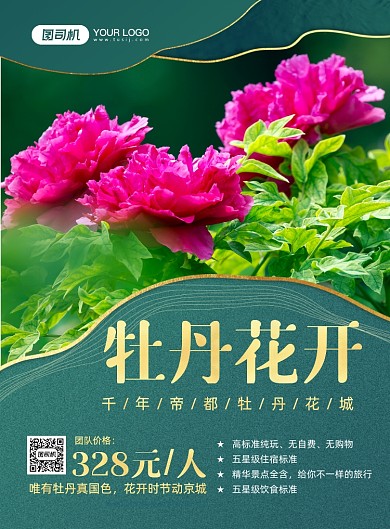 洛阳牡丹花会旅游印刷海报