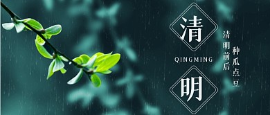 清明节绿色春天摄影图公众号首图