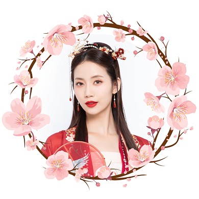 浪漫樱花春天赏花踏青元素微信头像