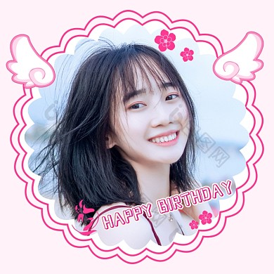 生日快乐生日祝福小翅膀微信头像