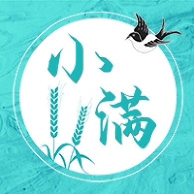 小满节气绿色小麦燕子公众号次图