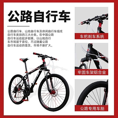 公路自行车正品细节展示主图直通车