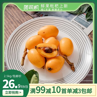 五一狂欢购水果生鲜促销主图直通车