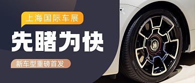 上海国际车展宣传摄影图公众号首图