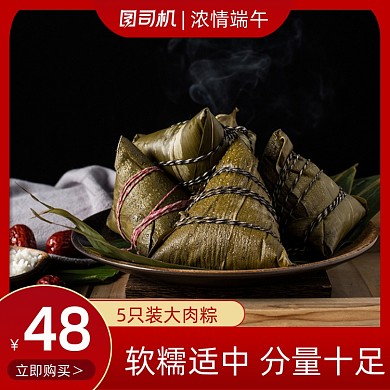 端午节粽子美食红色直通车