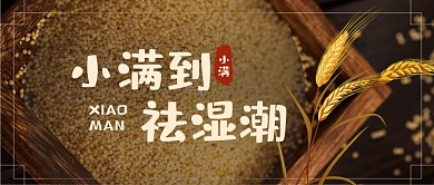 小满节气祛湿气养生摄影图公众号首图