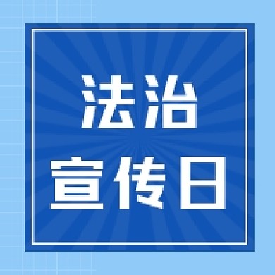 法治宣传日大气简约公众号次图