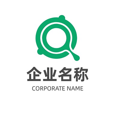 字母logo蓝绿生物医药