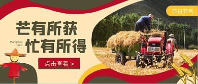 芒种夏季节气简约公众号首图