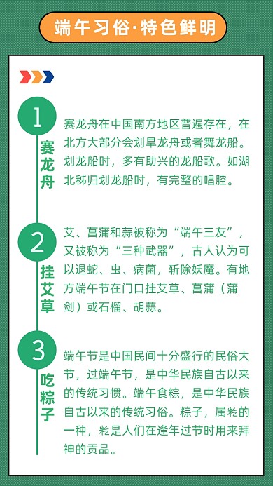 端午习俗端午节竖版配图