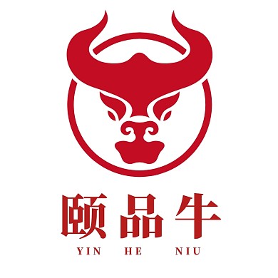 牛肉牛排红色logo