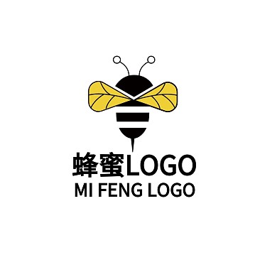 蜂蜜LOGO蜜蜂动物标志