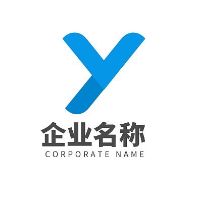 字母Y蓝色通用LOGO
