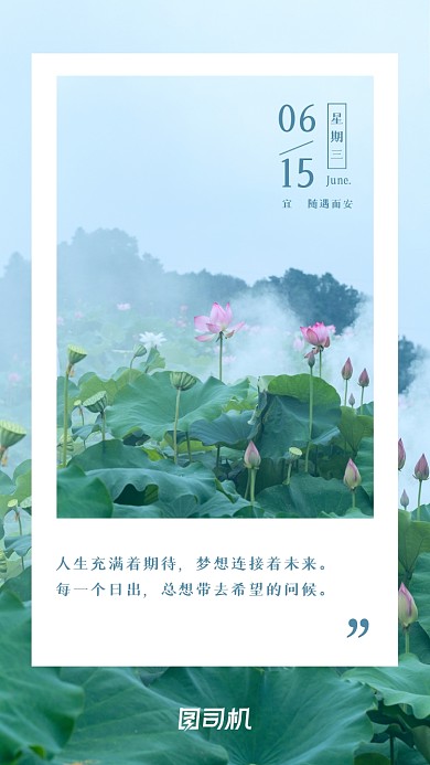 日签励志心灵鸡汤手机海报