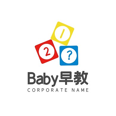 红黄蓝baby早教机构logo