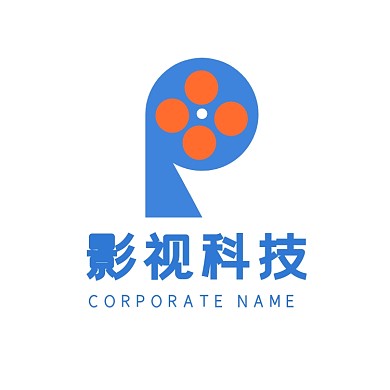 科技蓝影视胶片电影P字母