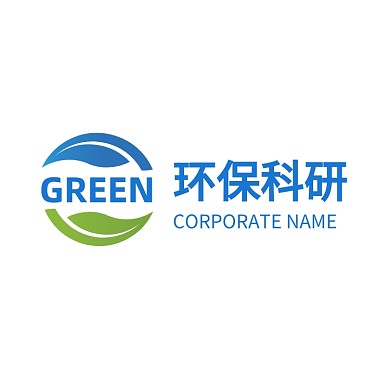 环保树叶蓝绿色宣传活动