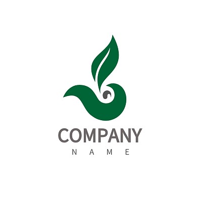logo鱼鸟绿色