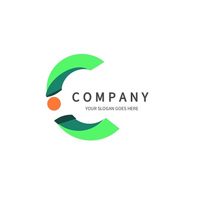 字母B绿色logo标志