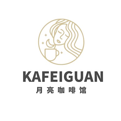 咖啡厅月亮美女饮品店