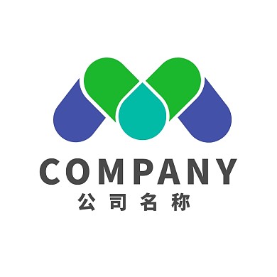 医药药品LOGO字母W字母logo