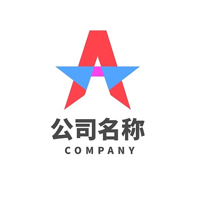彩色A字母教育培训机构行业logo