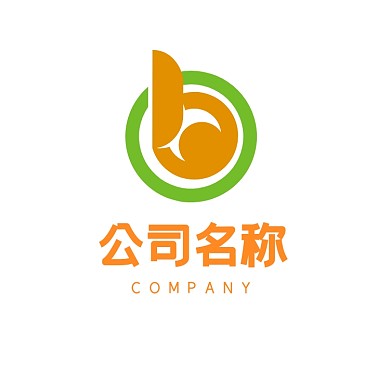黄绿通用b字母logo标志