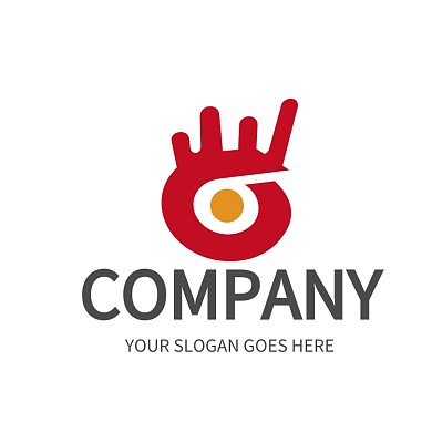 字母logo红色标志