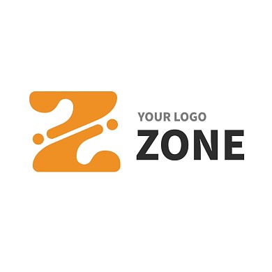 桔色简约字母Z通用LOGO