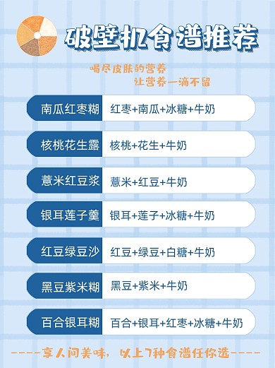 破壁机食谱推荐享人间美味小红书封面