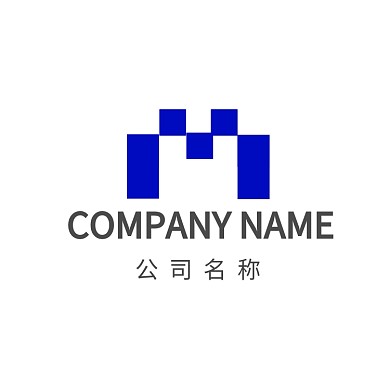 渐变商务字母logo标志