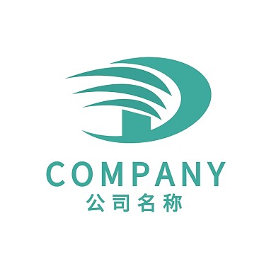 D字母互联网科技绿色logo