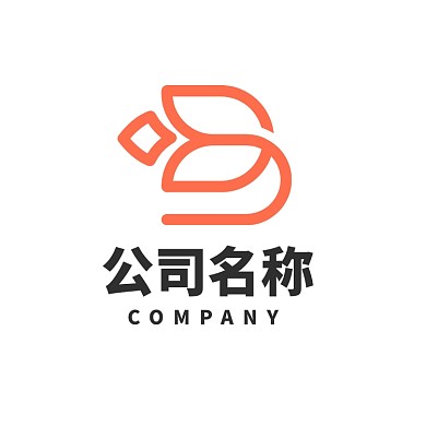 花元素线条组合通用logo