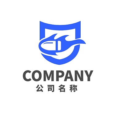 盾牌子弹元素组合通用logo