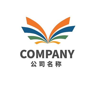 多彩翅膀通用型logo