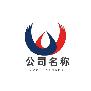 大气简约时尚W字母类logoVI标志