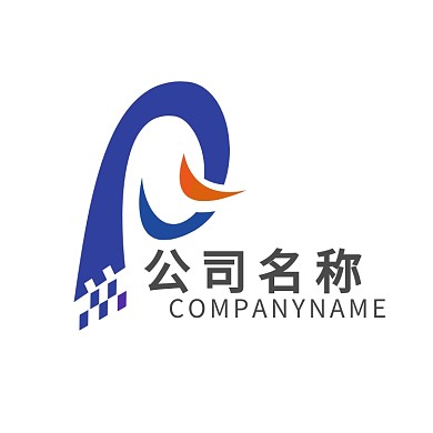 简约大气时尚P字母类logoVI标志