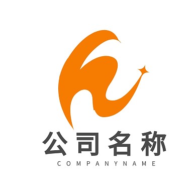 大气简约时尚h字母类logoVI标志