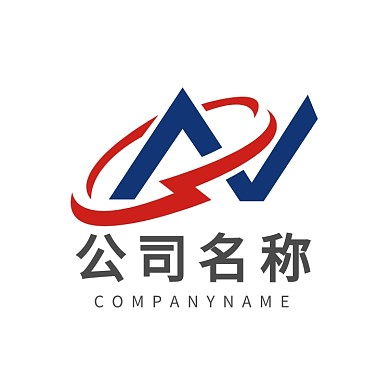 简约大气时尚N字母类logoVI标志