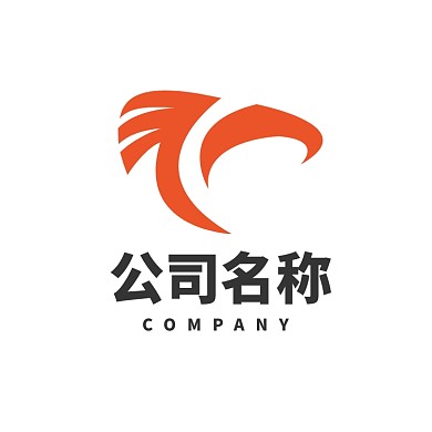 商务科技字母T变形老鹰logo