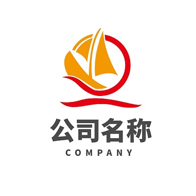 起航帆船logo标志