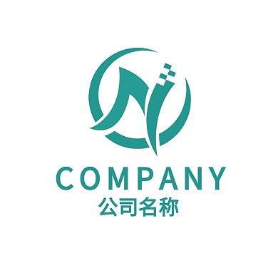 科技互联网N字母logoVI标志