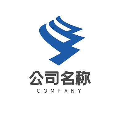 蓝色高端创意传媒通用型LOGO