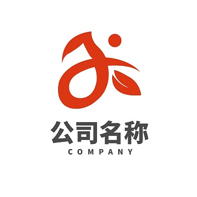 橙色时尚通用教育类logo标志